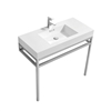 KHAUS36 Haus 36" Stainless Steel Console w/ White Acrylic Sink - Chrome