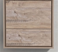 DL24_NW-CABNET-ONLY DeLusso 24" Nature Wood Wall Mount Modern Bathroom Cabinet