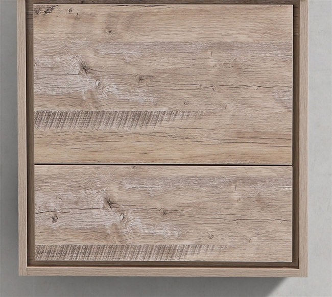 DL24_NW-CABNET-ONLY DeLusso 24" Nature Wood Wall Mount Modern Bathroom Cabinet
