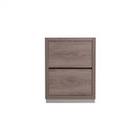 FMB24-BTN-Cabinet Bliss 24" Butternut Floor Mount Modern Bathroom Cabinet only (no counter top no sink)