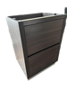FMB24-GO-Cabinet Bliss 24" Grey Oak Floor Mount Modern Bathroom Cabinet only (no counter top no sink)
