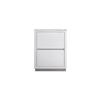 FMB24-GW-Cabinet Bliss 24" Gloss White Floor Mount Modern Bathroom Cabinet only (no counter top no sink)