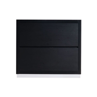 FMB36-BK-Cabinet Bliss 36" Black Wood Floor Mount Modern Bathroom Cabinet only (no counter top no sink)