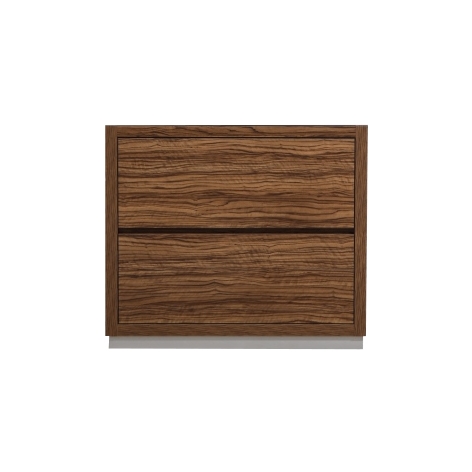 FMB36-GCN-Cabinet Bliss 36" Chestnut Floor Mount Modern Bathroom Cabinet only (no counter top no sink)