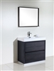 FMB36-GO Bliss 36" Gray Oak Floor Mount Modern Bathroom Vanity