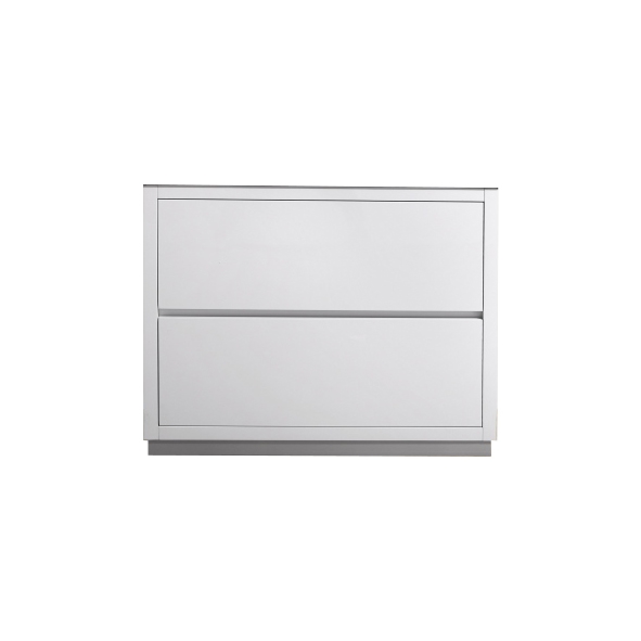 FMB40-GW-Cabinet Bliss 40" Gloss White Floor Mount Modern Bathroom Cabinet only (no counter top no sink)