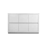 FMB48-GW-Cabinet Bliss 48" Gloss White Floor Mount Modern Bathroom Cabinet only (no counter top no sink)
