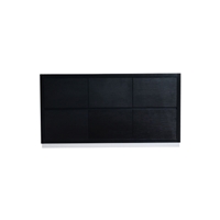 FMB60S-BK-Cabinet Bliss 60" Black Wood Floor Mount Modern Bathroom Cabinet only (no counter top no sink)