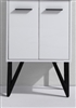KB24-GW-cabinet KubeBath Bosco 24" Gloss White Modern Bathroom cabinet (no counter top, no sink)