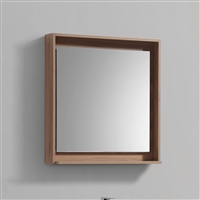KB30HO-M 30" Wide Mirror w/ Shelf - Honey Oak |