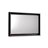 KB36HGGO-M 36" Wide Mirror w/ Shelf - High Gloss Gray Oak