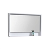KB48HGW-M 48" Wide Mirror w/ Shelf - Gloss White |
