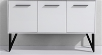 KB60-GW-cabinet KubeBath Bosco60" Gloss White Modern Bathroom cabinet (no counter top, no sink)  -