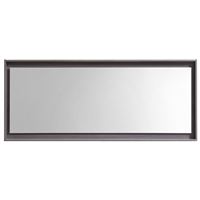 KB60GO-M 60" Wide Mirror w/ Shelf - Gray Oak