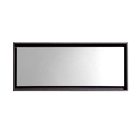 KB60HGGO-M 60" Wide Mirror w/ Shelf - High Gloss Gray Oak