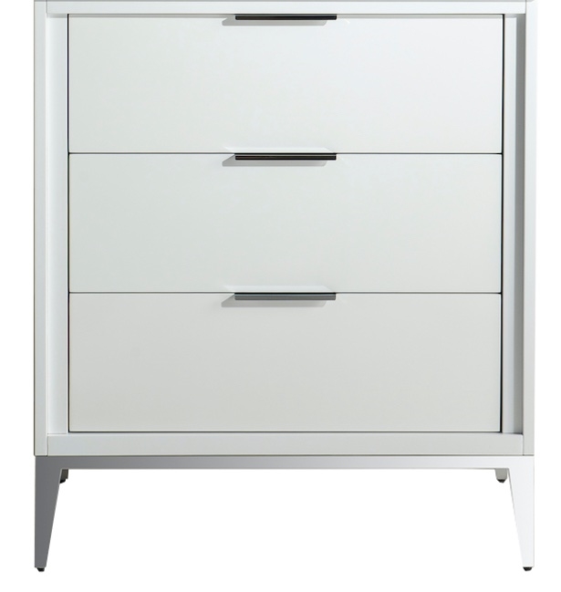 KD9930-GW-cabinet Divani 30'' Gloss White cabinet (no counter top no sink)