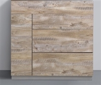 KFM36-NW-cabinet 36" Milano Nature Wood Floor Mount Modern Bathroom cabinet (no counter top no sink)