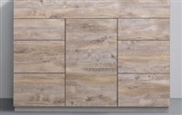 KFM48D-NW-cabinet 48" Milano Nature Wood Floor Mount Modern Bathroom cabinet (no counter top no sink) -