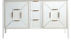 KV8860-GW-cabinet Vetro 60'' Semi Gloss White cabinet (no counter top no sink)