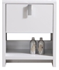 L600GW-cabinet Levi 24" Gloss White Modern Bathroom cabinet (no counter top no sink) w/ Cubby Hole |