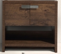L750RW-cabinet Levi 30" Rosewood Modern Bathroom cabinet (no counter top no sink) w/ Cubby Hole  |