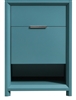 NUDO24-TG-cabinet NUDO 24" Floor Mount Modern bathroom cabinet (no counter top no sink) in Teal Green Finish