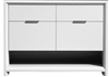 NUDO48D-GW-cabinet NUDO 48''Floor Mount Modern bathroom cabinet (no counter top no sink) in Gloss White Finish