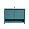 NUDO48S-TG NUDO 48'' Floor Mount Single Sink Modern bathroom Vanity in Teal Green Finish