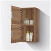 SLBS28-HO Bathroom Butternut Linen Side Cabinet w/ 2 Storage Areas