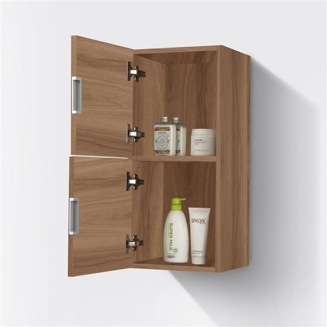 SLBS28-HO Bathroom Butternut Linen Side Cabinet w/ 2 Storage Areas