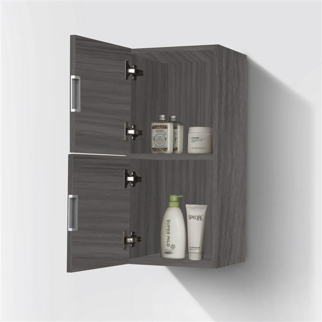SLBS28-VAG Bathroom Butternut Linen Side Cabinet w/ 2 Storage Areas