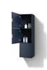 SLBS59-VBE Blue Bathroom Linen Cabinet w/ 3 Large Storage Areas
