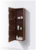 SLBS59-WNT Bliss Walnut Bathroom Linen Cabinet w/ 3 Large Storage Areas-